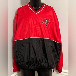 NFL Branded Tampa Bay Buccaneers Pullover Wind Jacket Size XL